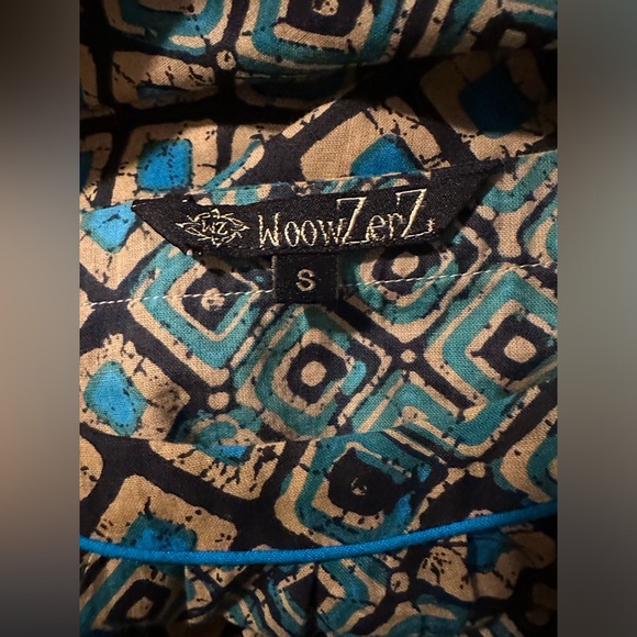 Wowzers Halter Maxi Dress Sz S Brightly Colored Unique Rainbow Decoration India - Picture 11 of 12